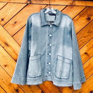 DIANE GILMAN DG2 DENIM JEAN JACKET SIZE  2X NEW